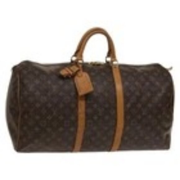 LOUIS VUITTON Monogram Keepall 55 Boston Bag M41424 LV Auth 138585 - Picture 1 of 16